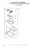 SURFACE UNIT Diagram and Parts List for RGE8800H  Whirlpool Range