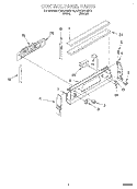 CONTROL PANEL Diagram and Parts List for KERC500HBT0  KitchenAid Range