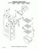 FREEZER LINER PARTS Diagram and Parts List for ED5LVAXWB02  Whirlpool Refrigerator