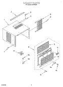 Part Location Diagram of 8031297 Whirlpool GRILLE