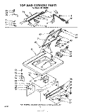 TOP AND CONSOLE Diagram and Parts List for LHC4900W1  Whirlpool Washer