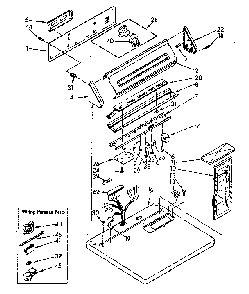 Top And Console Diagram and Parts List for LE9800XSN0  Whirlpool Dryer
