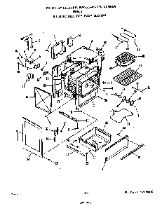 Body Diagram and Parts List for F9157*0  Roper Range