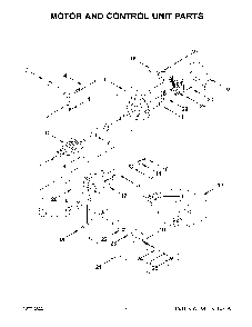 Motor And Control Unit Parts Diagram and Parts List for KSM182CADFL0  KitchenAid Mixer