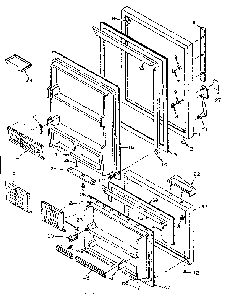 Door Parts Diagram and Parts List for 106W14FIM  Kenmore Refrigerator