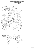 CONTROL PANEL PARTS Diagram and Parts List for CSW45A1D  Whirlpool Ice Maker