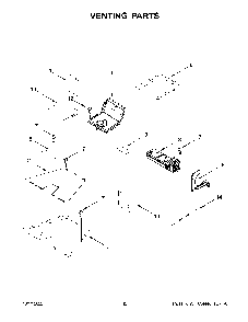 Venting Parts Diagram and Parts List for KFGC558JYP05  KitchenAid Range