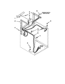 Dryer Support And Washer Parts Diagram and Parts List for 1109875279A  Kenmore Washer Dryer Combo