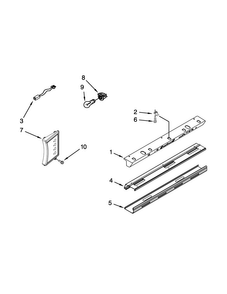 Control Panel Parts Diagram and Parts List for KSSC42QTS18  KitchenAid Refrigerator