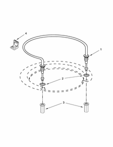 Heater Parts Diagram and Parts List for 66513272K117  Kenmore Dishwasher