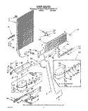 UNIT Diagram and Parts List for RT18BMXVW10  Roper Refrigerator