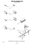 WIRING HARNESS Diagram and Parts List for SHF5584P1  Whirlpool Dishwasher