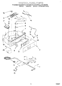 CONTROL PANEL Diagram and Parts List for KUIS155HBT2  KitchenAid Ice Maker