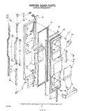 FREEZER DOOR Diagram and Parts List for KSRF22DSWHY1  KitchenAid Refrigerator