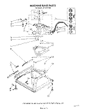 MACHINE BASE Diagram and Parts List for LA7088XTM0  Whirlpool Washer