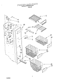 FREEZER LINER Diagram and Parts List for 4KSRS27CHT00  KitchenAid Refrigerator