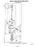 BRAKE AND DRIVE TUBE Diagram and Parts List for LA6300XPW7  Whirlpool Washer