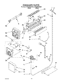 ICEMAKER Diagram and Parts List for 3XES0FHQKQ00  Whirlpool Refrigerator