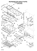 REFRIGERATOR SHELF Diagram and Parts List for KBRP36FKS00  KitchenAid Refrigerator
