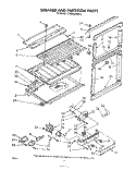 BREAKER AND PARTITION Diagram and Parts List for ET20XKXRWR0  Whirlpool Refrigerator