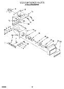 ICE CONTAINER Diagram and Parts List for KSSS36DBW00  KitchenAid Refrigerator