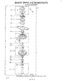 BASKET DRIVE AND BRAKE Diagram and Parts List for LA6700XKW1  Whirlpool Washer