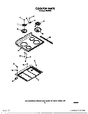 COOKTOP Diagram and Parts List for F7908L0  Roper Range