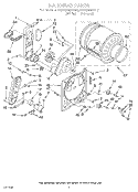 BULKHEAD Diagram and Parts List for RGX6646AL0  Roper Dryer