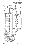 GEARCASE Diagram and Parts List for TAWL200WW1  Estate Washer