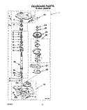 GEARCASE Diagram and Parts List for LA8800XTM1  Whirlpool Washer