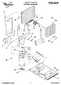 UNIT, LITERATURE Diagram and Parts List for 3XACM09XD1  Whirlpool Air Conditioner