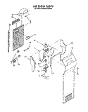 AIRFLOW Diagram and Parts List for KSRS27QAWH05  KitchenAid Refrigerator