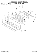 CONTROL PANEL, LIT/OPTIONAL Diagram and Parts List for KEBS278BBL2  KitchenAid Wall Oven