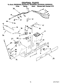 CONTROL PARTS Diagram and Parts List for ED2FHEXSL02  Whirlpool Refrigerator