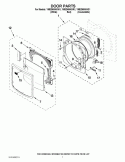 Part Location Diagram of W11465962 Whirlpool DOOR