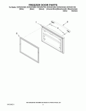 FREEZER DOOR PARTS Diagram and Parts List for GX2FHDXVB00  Whirlpool Refrigerator