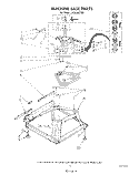 MACHINE BASE Diagram and Parts List for LA5668XTW0  Whirlpool Washer
