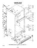 CABINET Diagram and Parts List for KTRF18MSPL10  Whirlpool Refrigerator