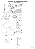 OPTIONAL  PARTS (NOT INCLUDED) Diagram and Parts List for CA18WCL1  Crosley Air Conditioner