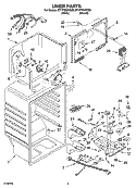 LINER PARTS Diagram and Parts List for ET1FTKXKQ05  Whirlpool Refrigerator