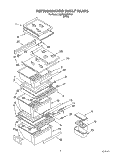 REFRIGERATOR SHELF Diagram and Parts List for 3XARG498WP00  Whirlpool Refrigerator