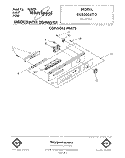 CONSOLE Diagram and Parts List for DU8300XT3  Whirlpool Dishwasher