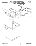 TOP AND CABINET, LIT/OPTIONAL Diagram and Parts List for TAWS700BQ0  Estate Washer