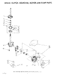 BRAKE, CLUTCH, GEARCASE, MOTOR AND PUMP Diagram and Parts List for LA5578XSW1  Whirlpool Washer
