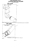 LCK 4500 , LCK 4600 Diagram and Parts List for KELC500SWH1  KitchenAid Washer Dryer Combo