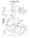 BULKHEAD, LITERATURE AND OPTIONAL Diagram and Parts List for CE2100XMW1  Whirlpool Dryer
