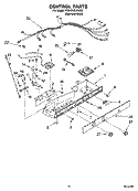 CONTROL PARTS Diagram and Parts List for 7ED5FHEXRS00  Whirlpool Refrigerator