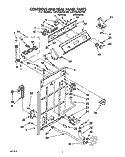 CONTROLS AND REAR PANEL Diagram and Parts List for LSV8245AW0  Whirlpool Washer