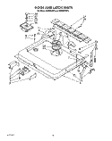 DOOR AND LATCH Diagram and Parts List for KUDM220T3  KitchenAid Dishwasher