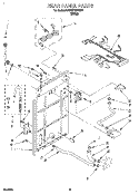REAR PANEL Diagram and Parts List for KAWE770BWH1  KitchenAid Washer